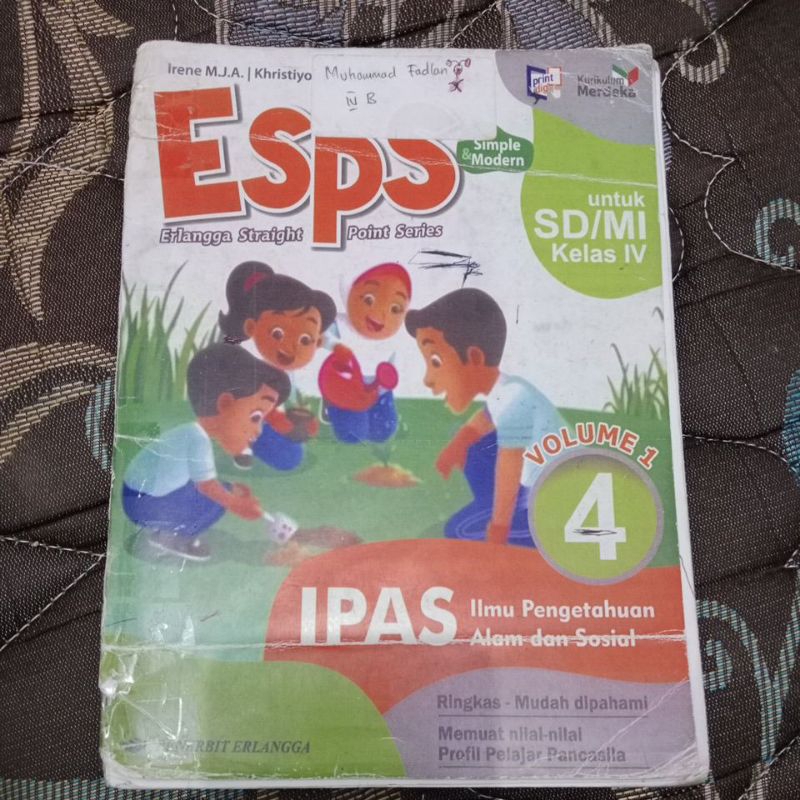 ESPS Ipas volume 1 kelas 4sd