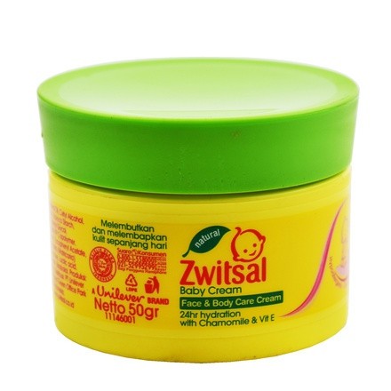 Zwitsal baby cream wajah dan badan si kecil 50gr