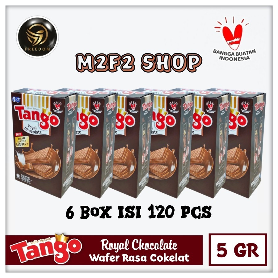 

Tango Wafer Royal Chocolate Stick | Krim Cokelat Stik - 5 gr (Kemasan 6 Box)