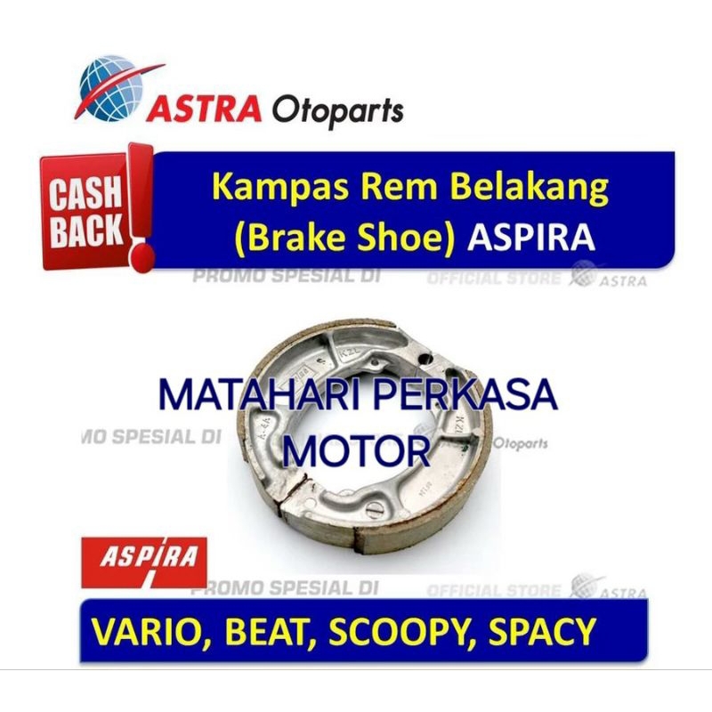 Kampas Rem Belakang ASPIRA Motor Vario,Beat