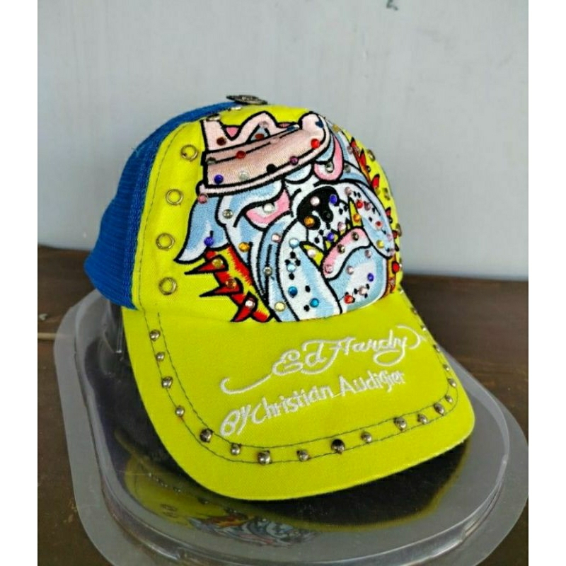 topi edhardy cap buldog ed hardy trucker vintage tattoo wear