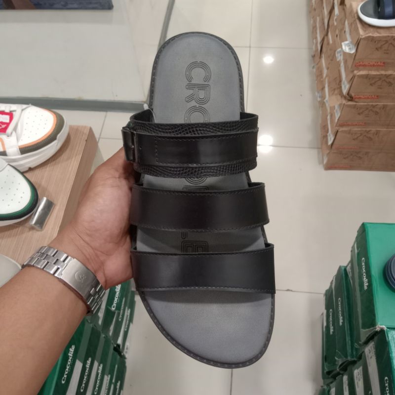 PROMO CROCODILE SANDAL KULIT | SANDAL SLIP ON PRIA | ORIGINAL 100%