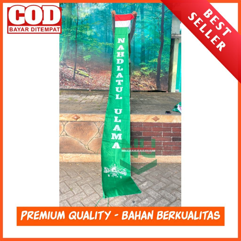 Umbul Umbul Nahdhatul Ulama / Umbul Umbul NU Termurah / Bendera NU Panjang / Umbul Umbul Nahdlatul