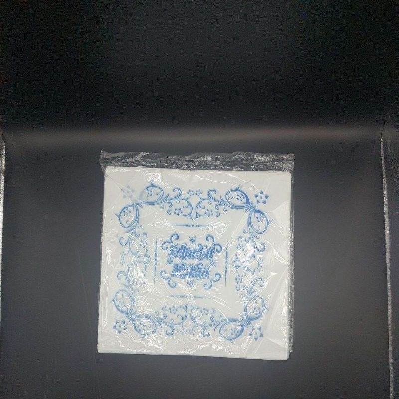 kertas samir selamat menikmati penutup nasi kotak