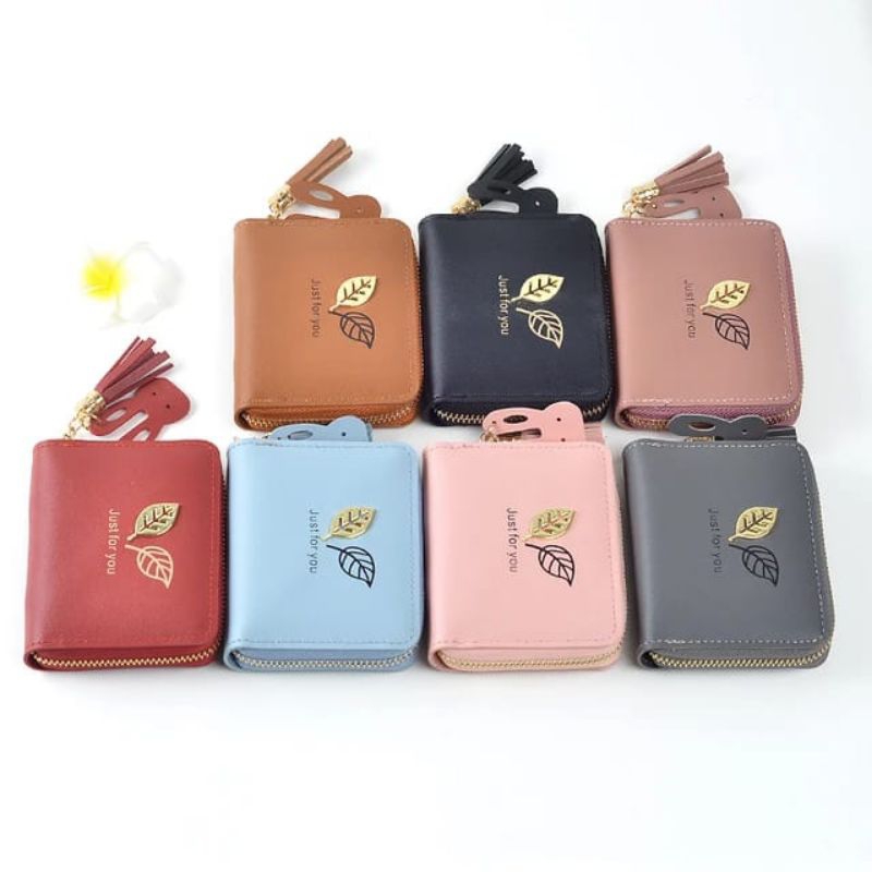 Dompet Pendek Wanita Motif Daun C101C