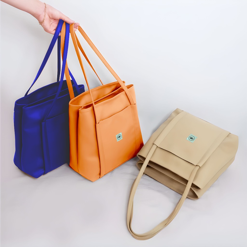 HARANS TOTEBAG - Totebag Wanita Resleting Leather Totepack Multifungsi Shaliha