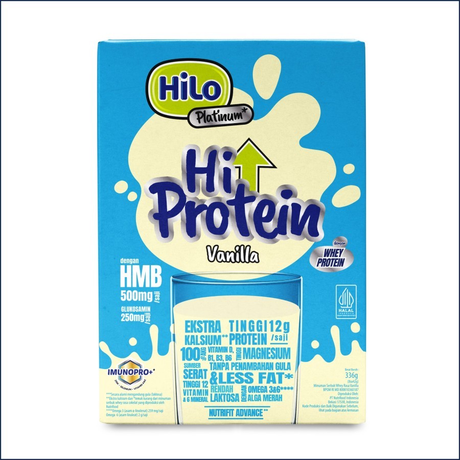 

HiLo Platinum + HMB 8 Sachet - Susu Tinggi Protein Jaga Massa Otot