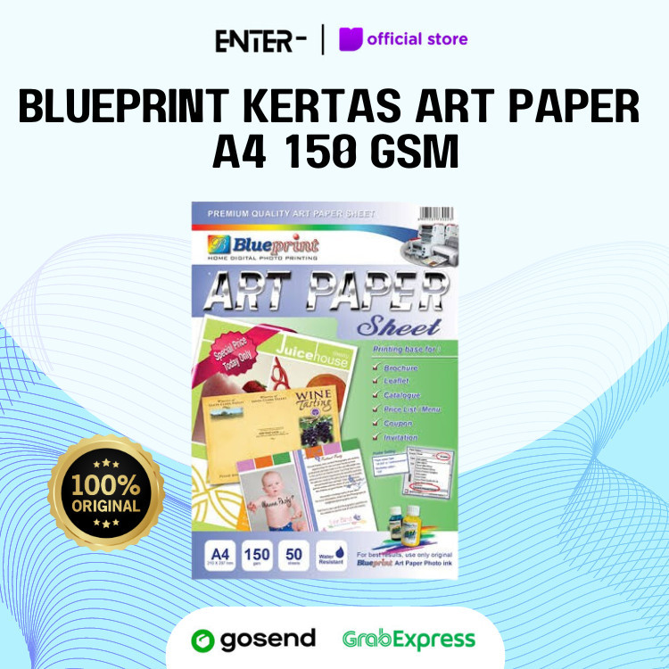 

Kertas Art Paper Blueprint A4 150 gsm