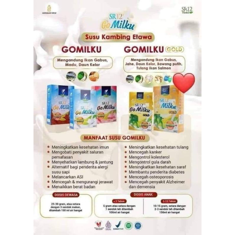 

susu kambing etawa gomilku sr12