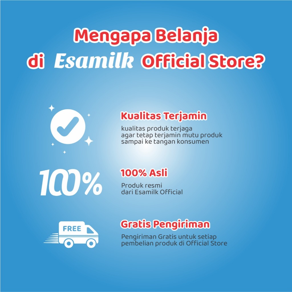 

Piscoklegit_ Esamilk Coklat 500Gr Susu Sapi Bubuk Susu Penggemuk, Peninggi & Penambah Berat Badan