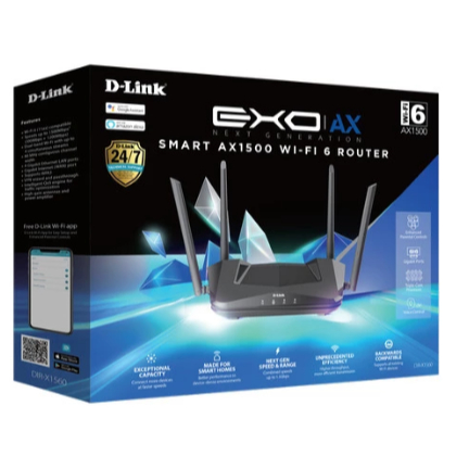 D-LINK ROUTER EXO AX AX1500 Wi-Fi 6 DIR-X1560
