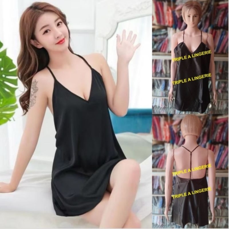 Lingerie Baju Tidur Wanita Baju Dinas Istri Baju Haram TA1362 Hitam
