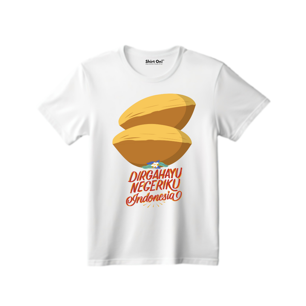 Kaos T-Shirt Kemerdekaan HUT RI Makanan Khas Nusantara Kue Pukis