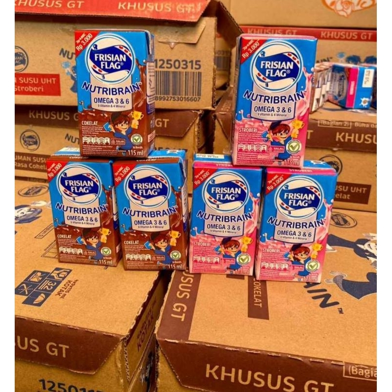 

FRISIAN FLAG Milky Susu UHT Cokelat & Stroberi 115 ml x 6pcs