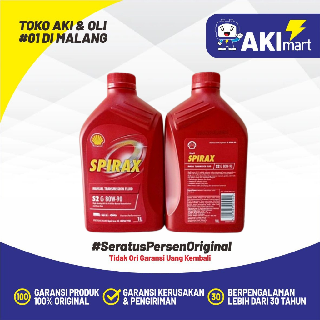 Oli Gardan Shell Spirax S2 G 80W90 1 liter Oli Gardan