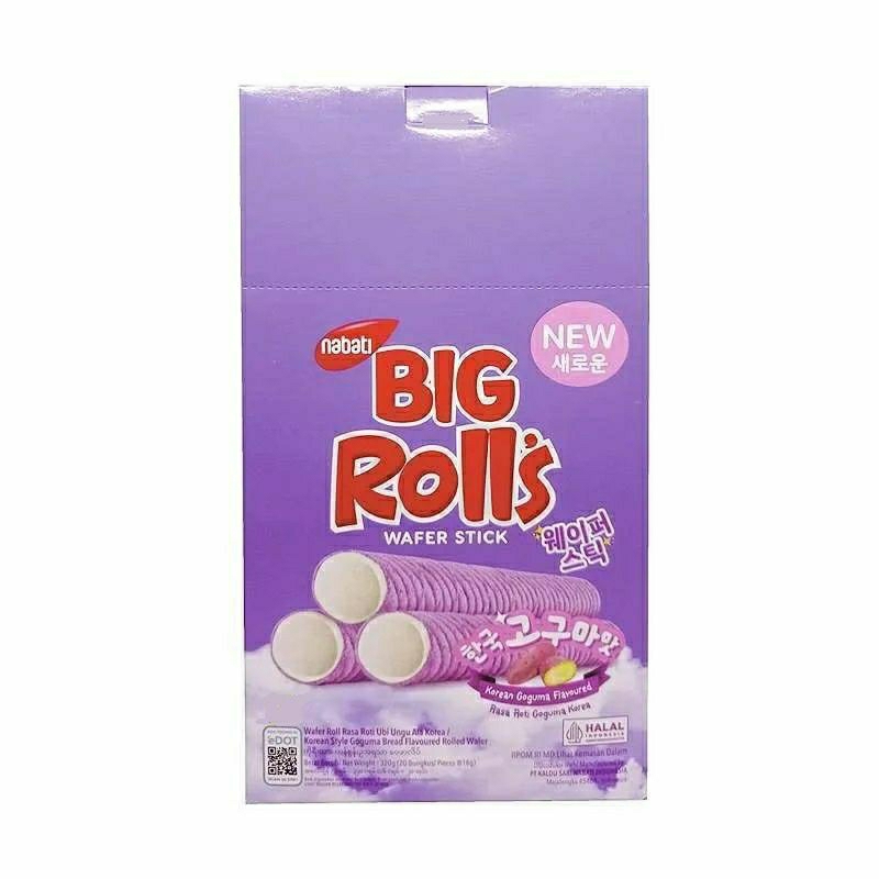 

Nabati Big rolls wafer stick goguma korea isi 20 pc@16g