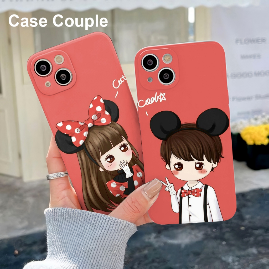 CASE COUPLE UNTUK TYPE HANDPHONE OPPO / VIVO / SAMSUNG /REDMI / INFINIX /REALME / IPH / POCO /SILIKO