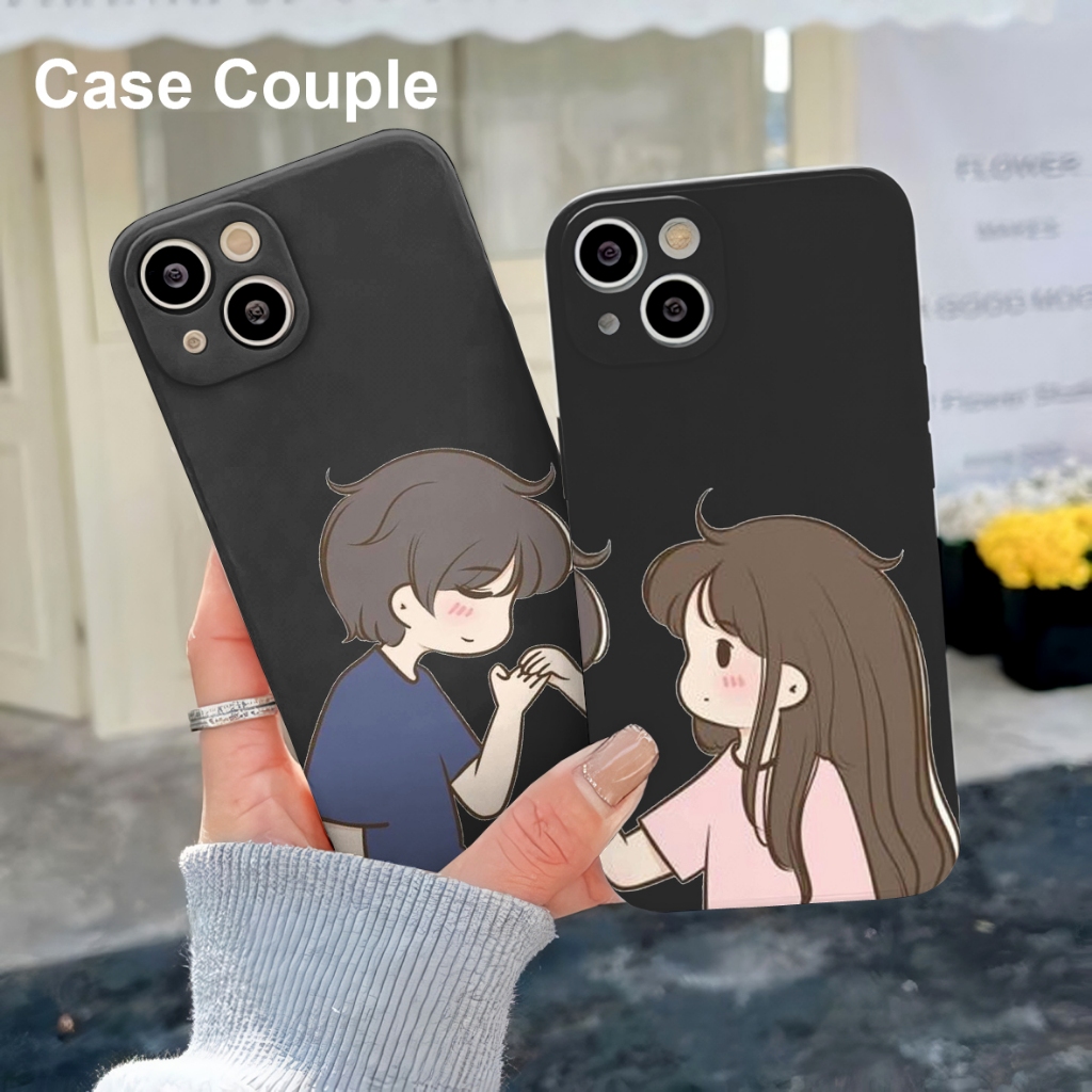 CASE COUPLE UNTUK TYPE HANDPHONE OPPO / VIVO / SAMSUNG /REDMI / INFINIX /REALME / IPH / POCO /SILIKO