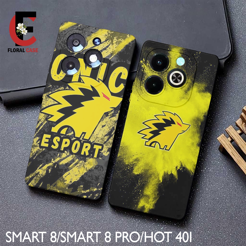 Case INFINIX SMART 8/SMART 8 PRO/HOT 40/HOT 40I Softcase Handphone Terbaru Motif Fashion Onic FLORAL