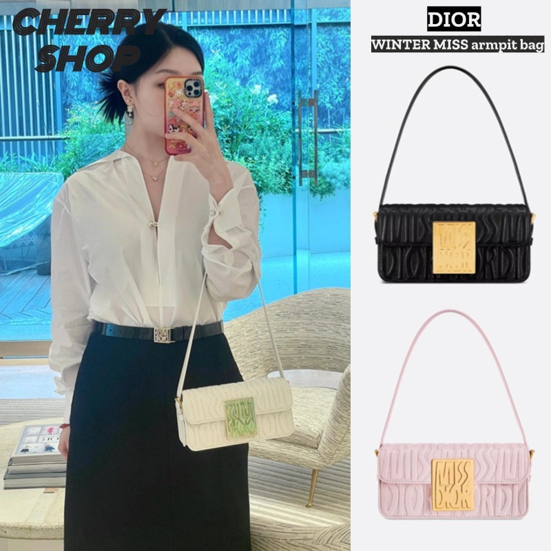 ✨Dior WINTER MISS armpit bag Tas Selempang Wanita Dior Underarm Bag