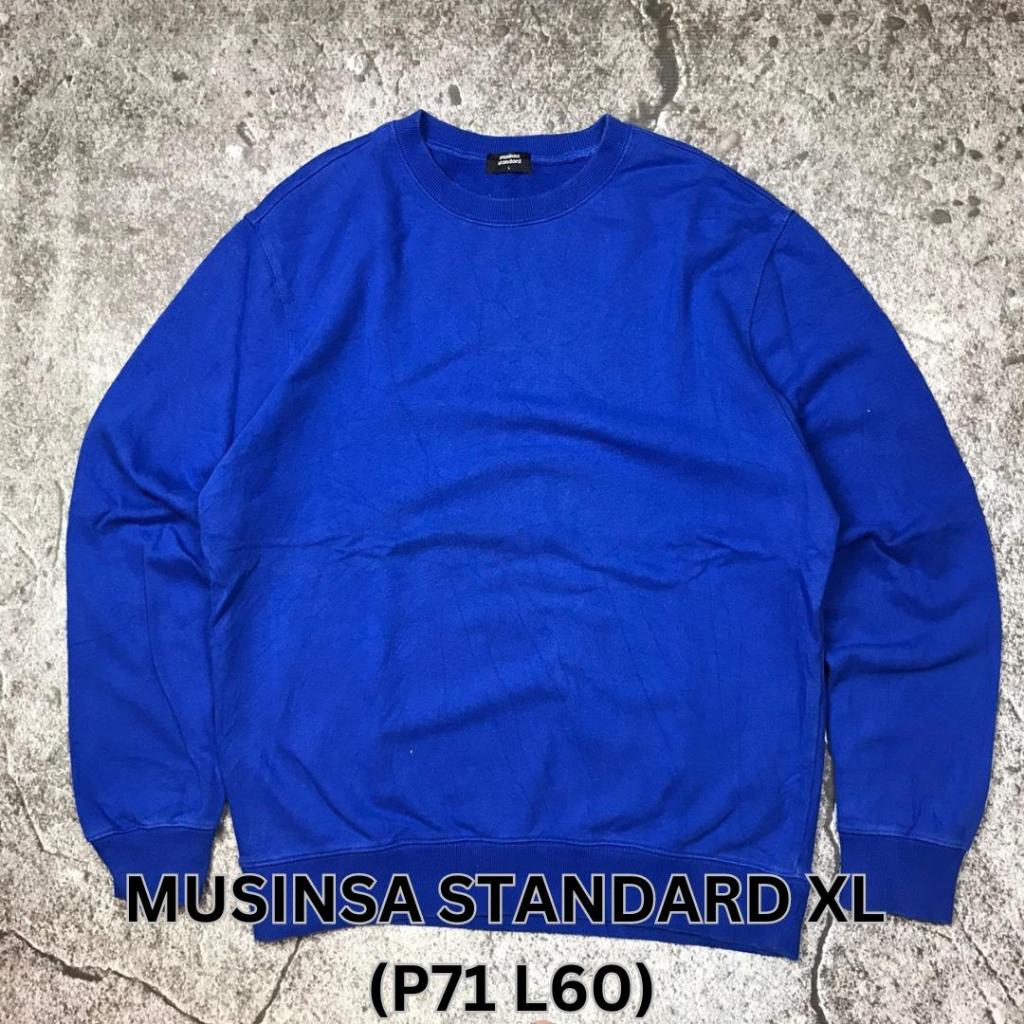 MUSINSA STANDARD CREWNECK BIRU