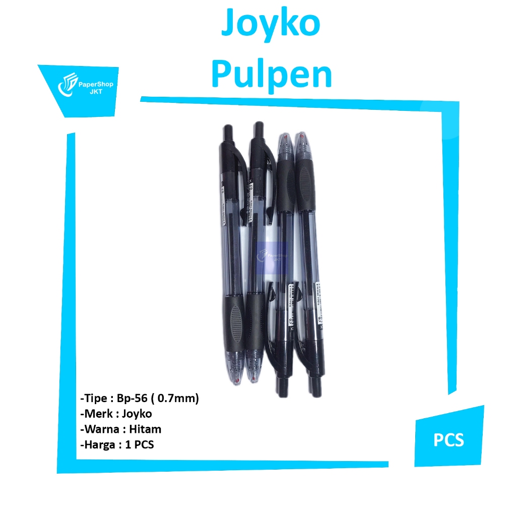 

Joyko - Ballpen Pulpen BP-56 Warna Hitam - PCS