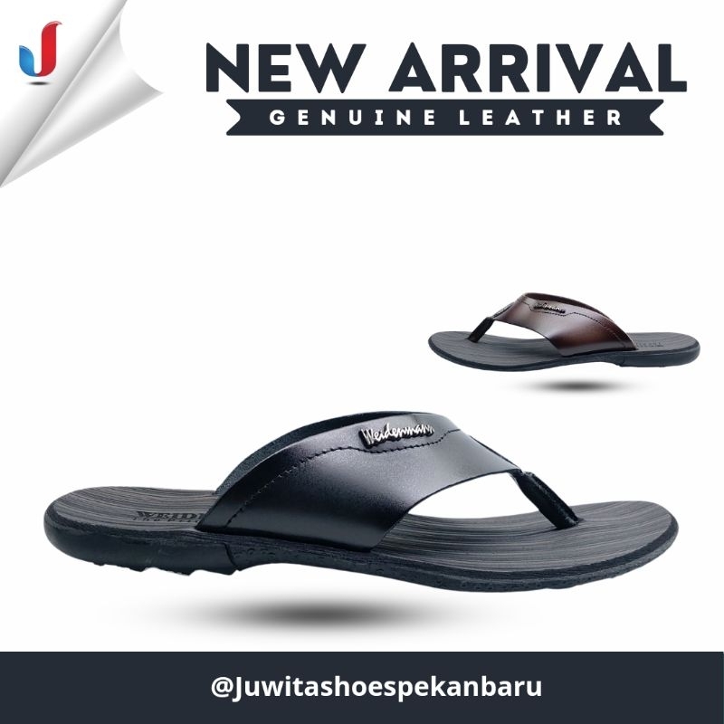Sandal jepit kulit cowok pria merk weidenmann sct 01