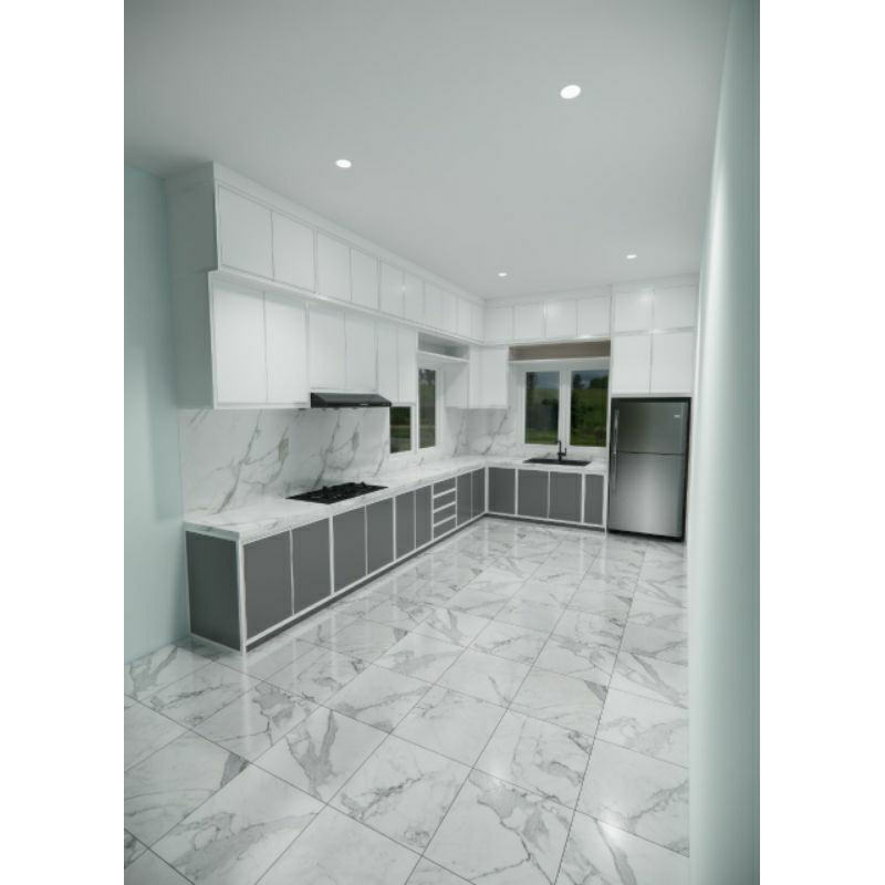 custem kitchen set aluminium