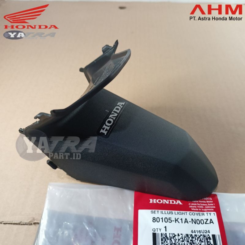 Base license cover tutup dudukan lampu plat spakbor belakang Beat LED Beat street 2020 original AHM