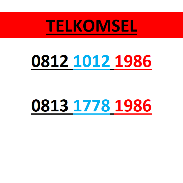 Nomor cantik telkomsel simpati 4g 5g seri tahun 1986 r650