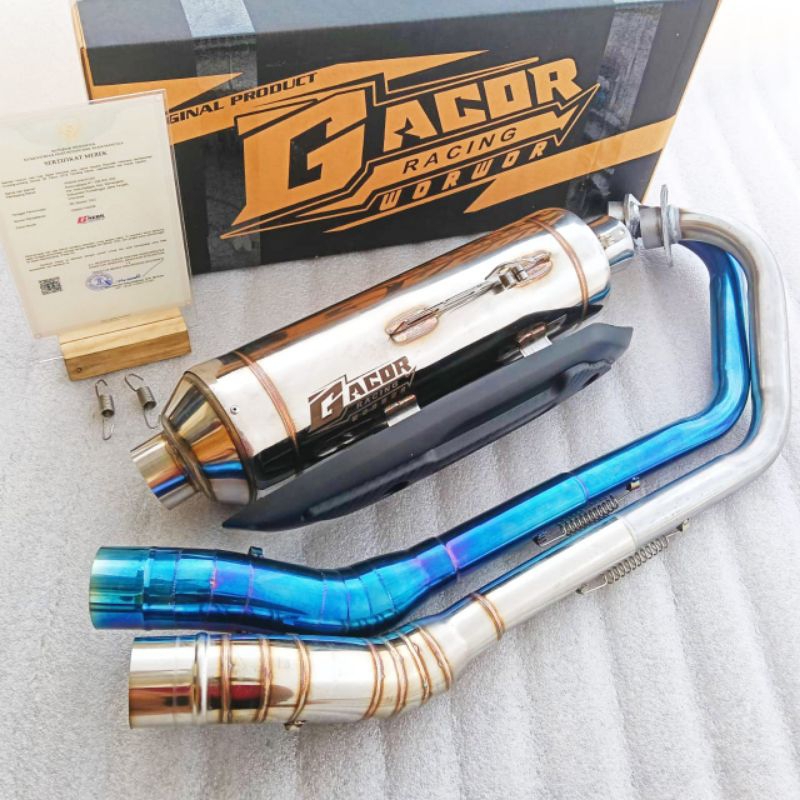 KNALPOT STANDAR RACING MODEL TERBARU GACOR ORIGINAL SUARA BAS ADEM MX135 OLD MX135 NEW CB150R OLD CB