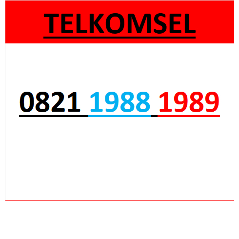 Nomor cantik telkomsel simpati 4g 5g seri tahun 1989 0B21 1988 1989 r8000