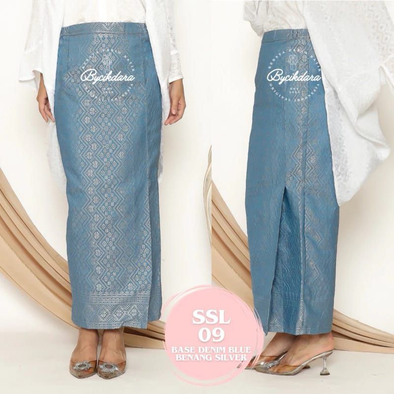 Realpict rok span songket palembang//rok songket jadi//rok lilit songket palembang//rok songket term