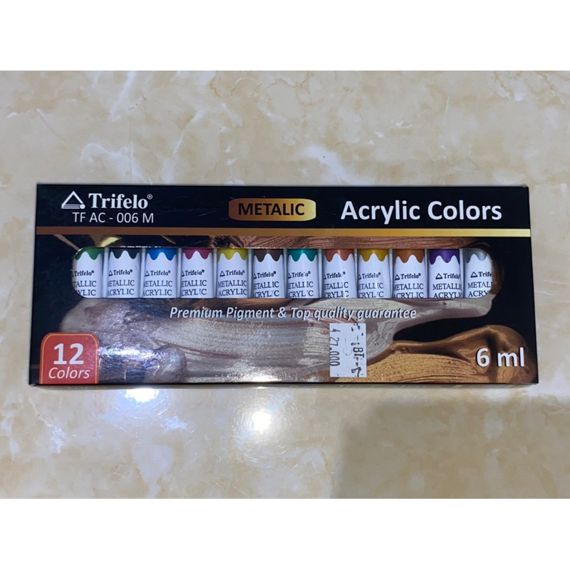 

cat acrylic trifelo metalic BARU akrilik