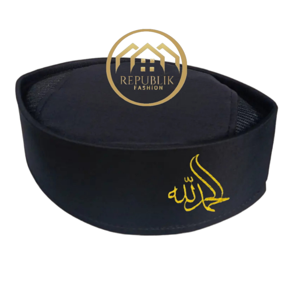 songkok logo bordir/ songkok bordir Alhamdulillah / peci logo bordir/ peci bordir anak