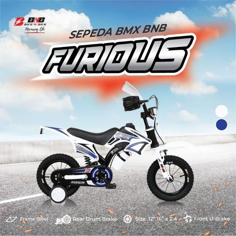 Sepeda BMX trail 12 inchi sepeda anak BNB furious trail 12"