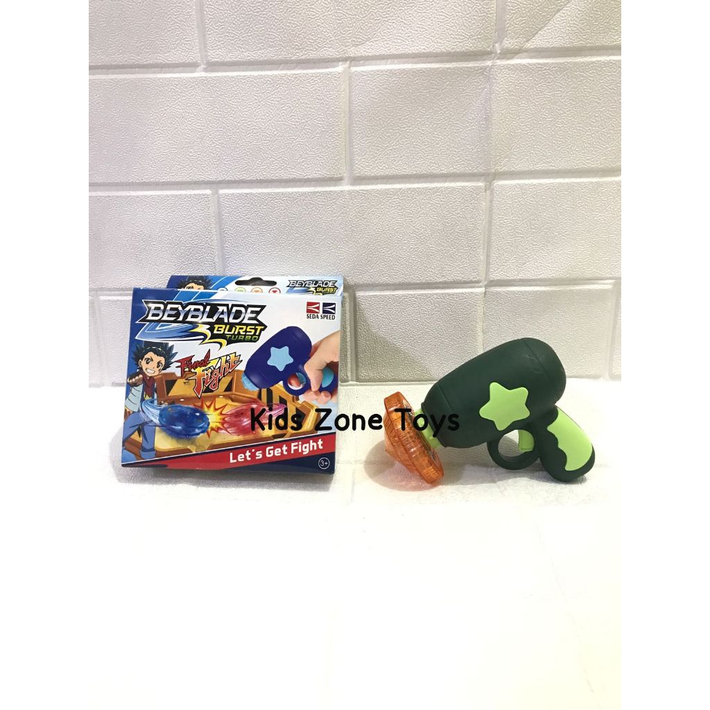 KZT Mainan Anak Pistol Gasing Lampu / Gangsing Beyblade Burst Turbo Seda 8219