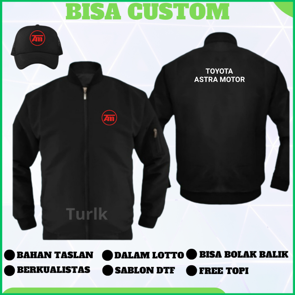 Jaket Toyota Astra Motor Jaket Bomber Toyota Astra Motor Custom