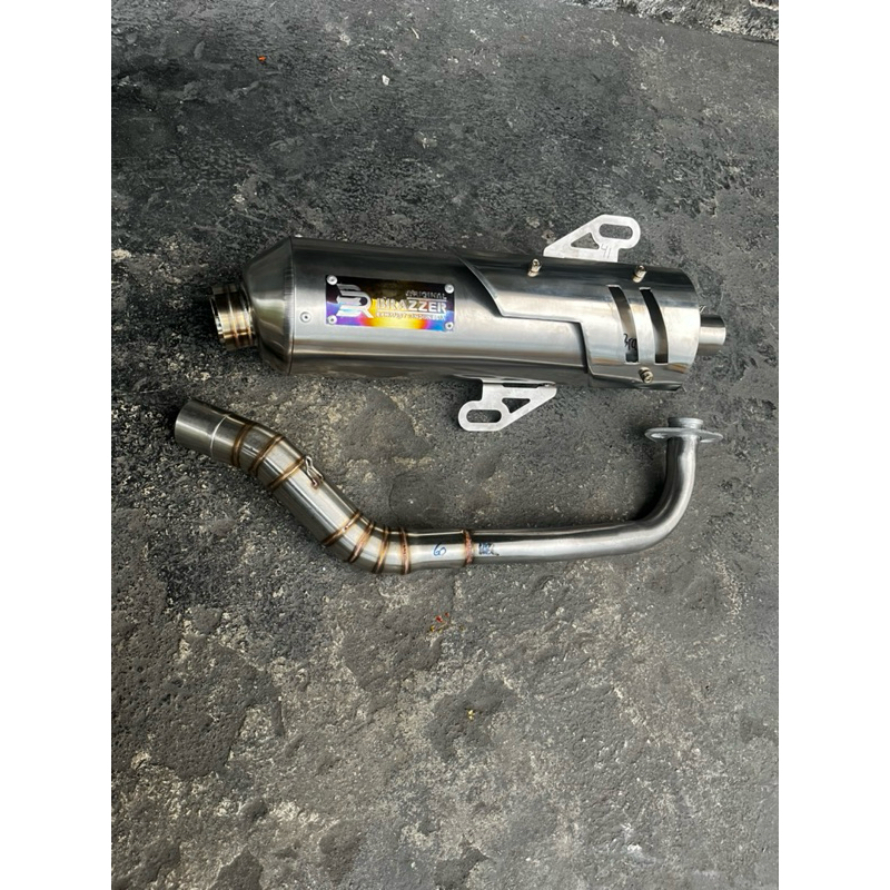 Knalpot Standar Racing Cover Premium Nmax New Nmax Old AEROX New AEROX Old fullsistem inlet 38mm ful