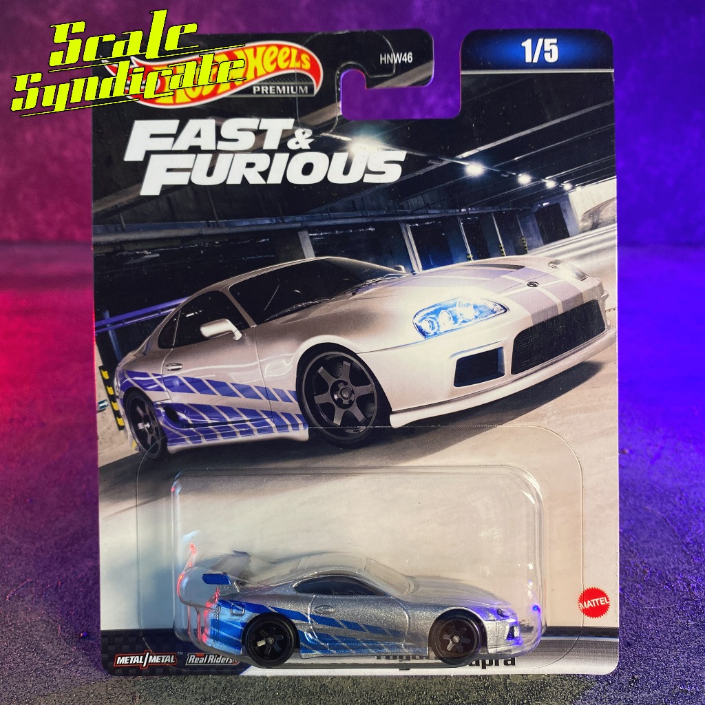 HOT WHEELS TOYOTA SUPRA FAST AND FURIOUS MK IV 4 SILVER ORANGE PUTIH TOYOTA SERIES CRUISE BOULEVARD