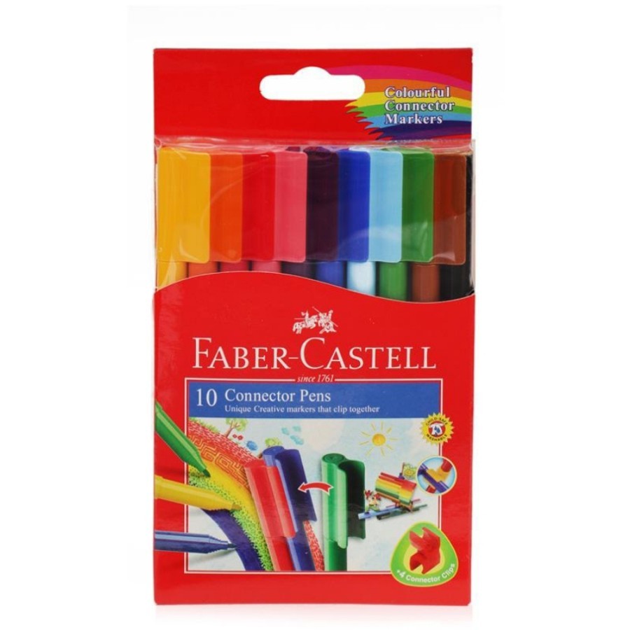 

FABER-CASTELL Connector Pen Spidol Warna 10 pcs