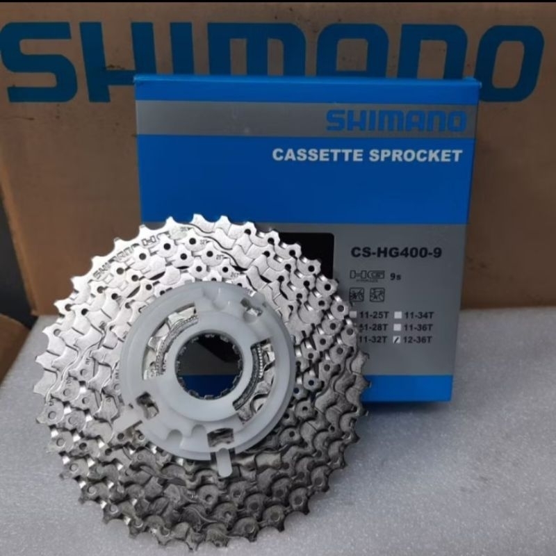 Sprocket Shimano HG400 9 Speed Cassette rasio 12-36T original Japan sproket Alivio sora untuk mtb ro