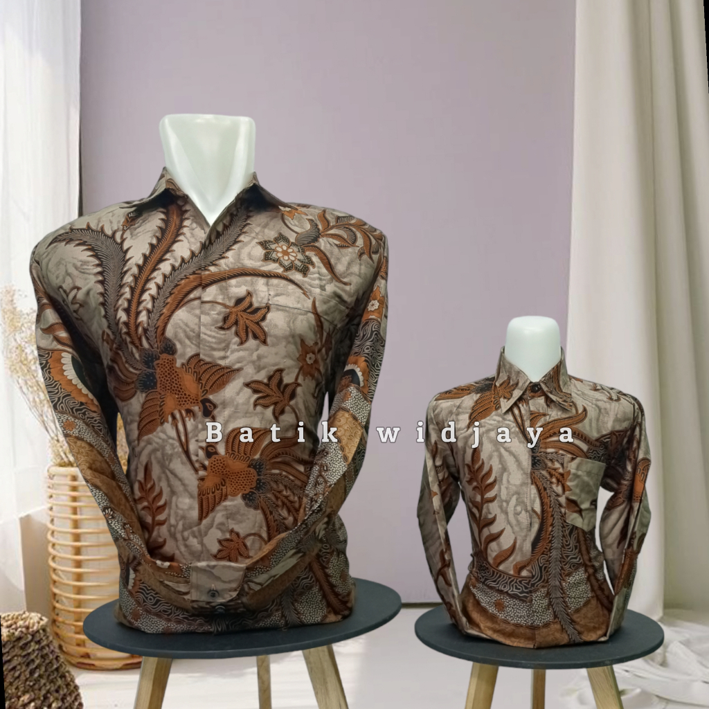 batik lasem couple ayah dan anak bahan katun premium_batik pria laseman_kemaja batik anak lasem_bati