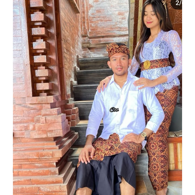 COUPLE SET INDIGO TERBARU KAMEN SELENDANG SAPUT