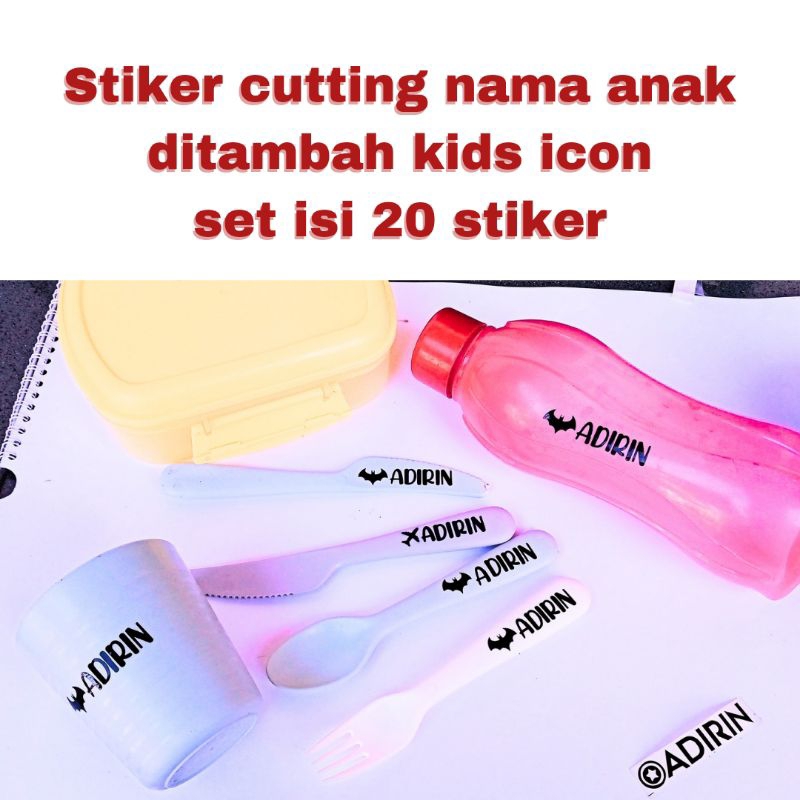 

STIKER CUTTING NAMA ANAK DAN KIDS ICON ISI 20 STIKER