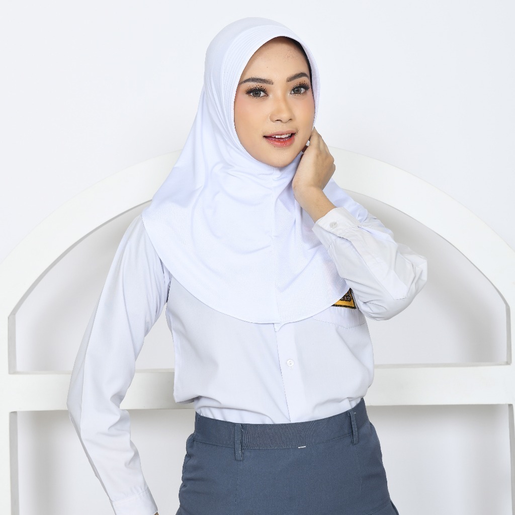 Hijab Sekolah SMP Jilbab Spandek Jersey Premium Wanita Jilbab Sporty Jilbab Instan Hijab Sport Jerse