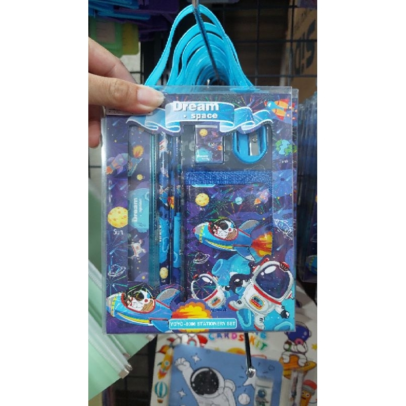 

Alat tulis set Pensil Dompet penggaris penghapus gambar kartun