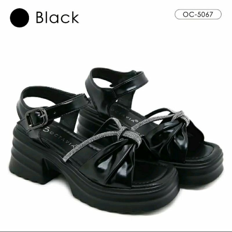 [Preloved Pribadi 38] ORIGINAL OCTAVIA Sandal Slingback Wedges Heels Wanita