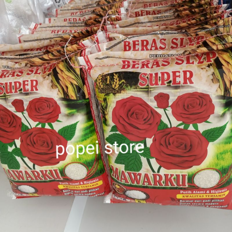 

Beras Super Cap Mawarku 5 Kg