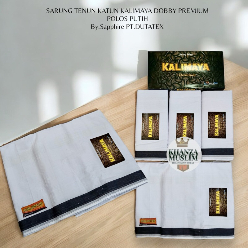 SARUNG TENUN KALIMAYA PREMIUM || SARUNG DOBBY TIMBUL DUTATEX(SAPPHIRE)